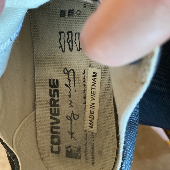 CONVERSE SPECIAL EDITION ANDY WARHOL CAMPBELL SOUP CAN LABELS BLACK SZ UK 7 US 9 - Picture 5 of 8